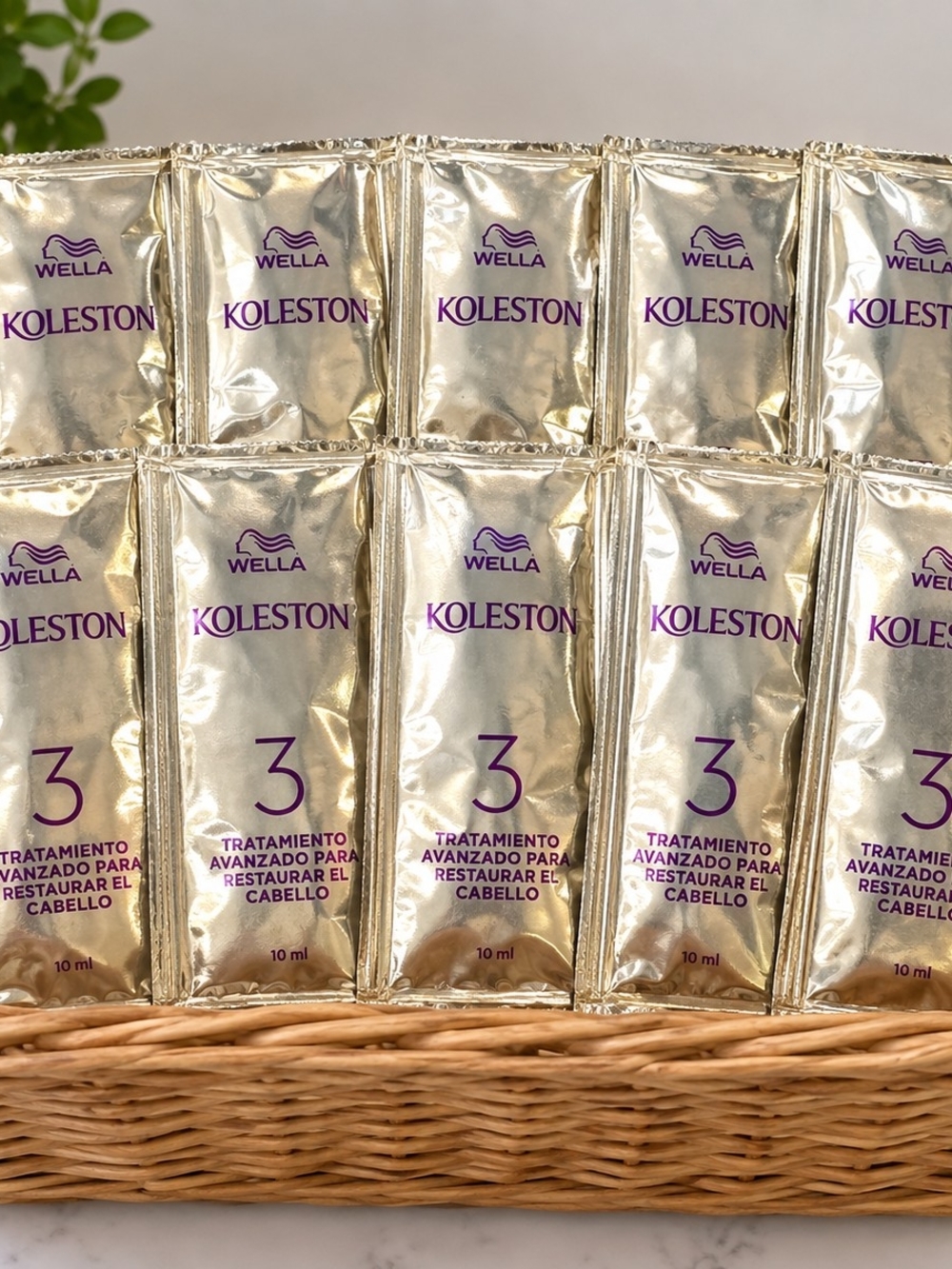Wella Koleston Advanced Hair Treatment Sachets - Gold & Purple Accents
